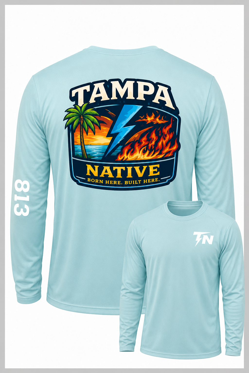 Tampa Native Performance Lifestyle Shirt – Seafoam