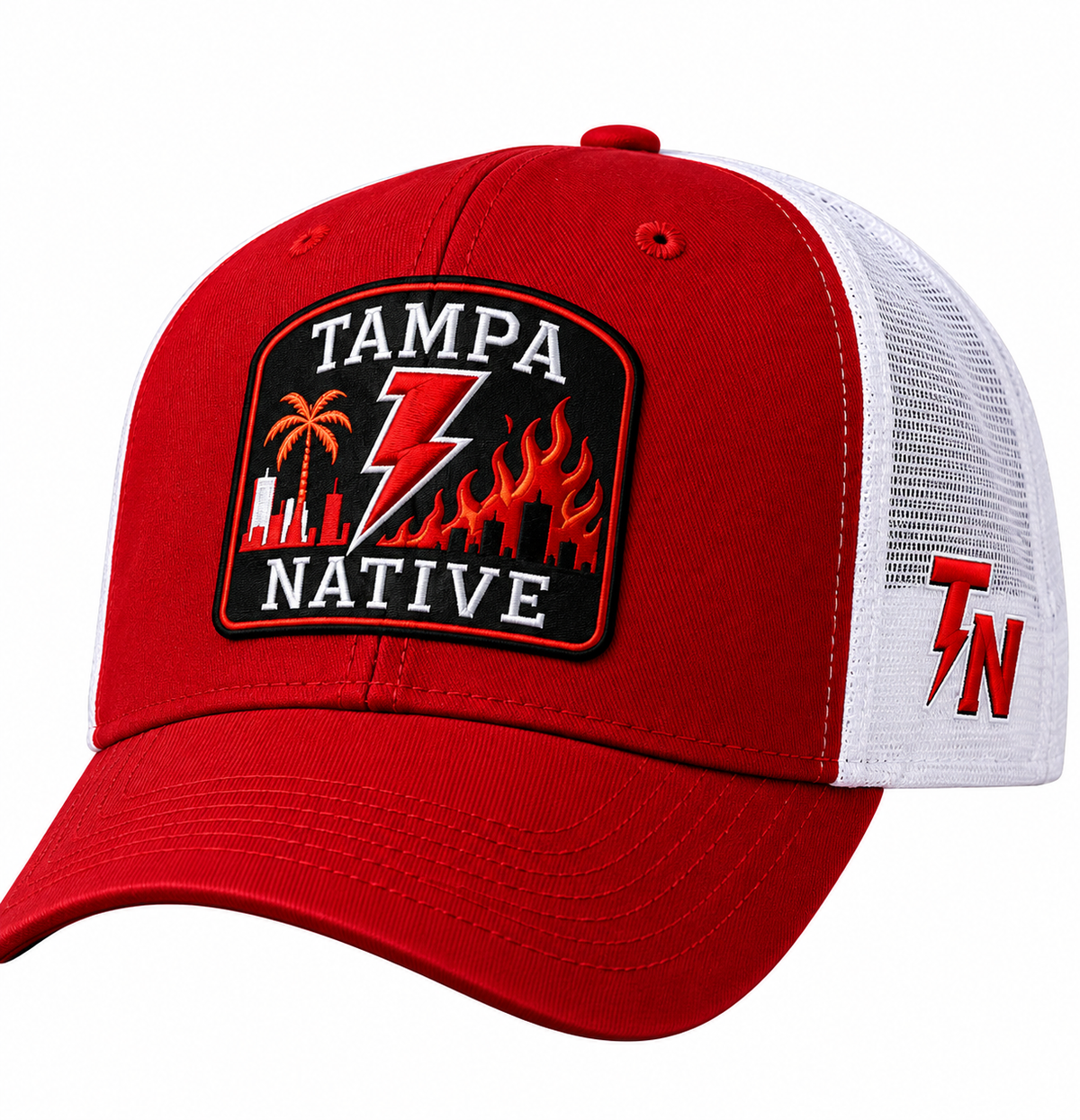 Tampa Native Red & White Trucker Hat